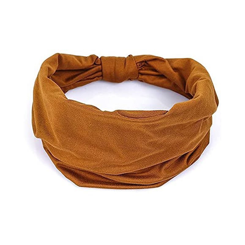 running sports exercise headscarf yoga fitness headband moisture wicking headscarf with breathable elastic wide headband_voghion.com