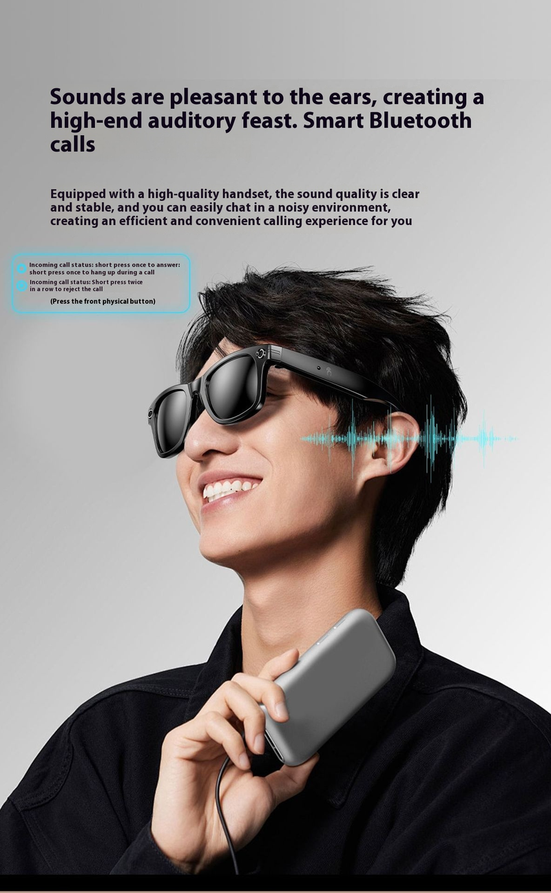 Smart AI Glasses W/Camera, ChatGPT-4.0, IP65 For Work/Travel/Tech Lovers_voghion.com