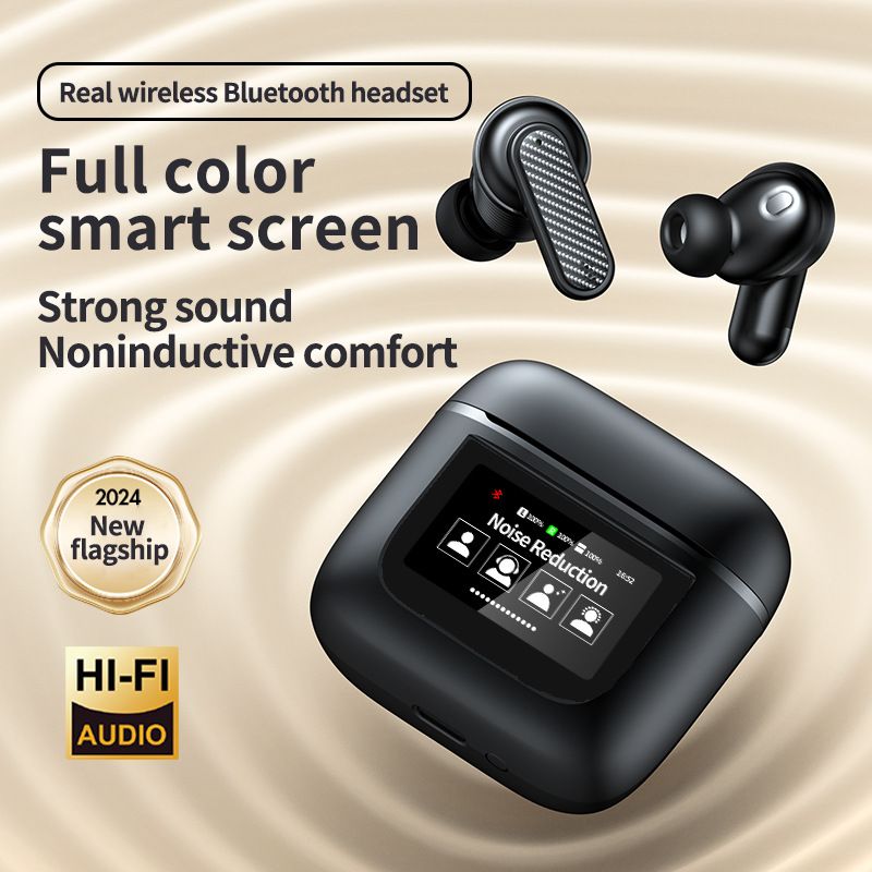 YW05 populär verkaafte Bluetooth Kopfhörer mat digitalem Display beréierbar, laanger Batterielaufzäit, Smart Screen, multiple_voghion.com