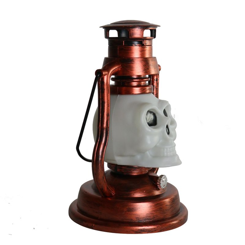 Cross Border Skull Pumpkin Lantern Halloween Battery Lantern Outdoor Garden Camping LED Portable Kerosene Lamp_voghion.com
