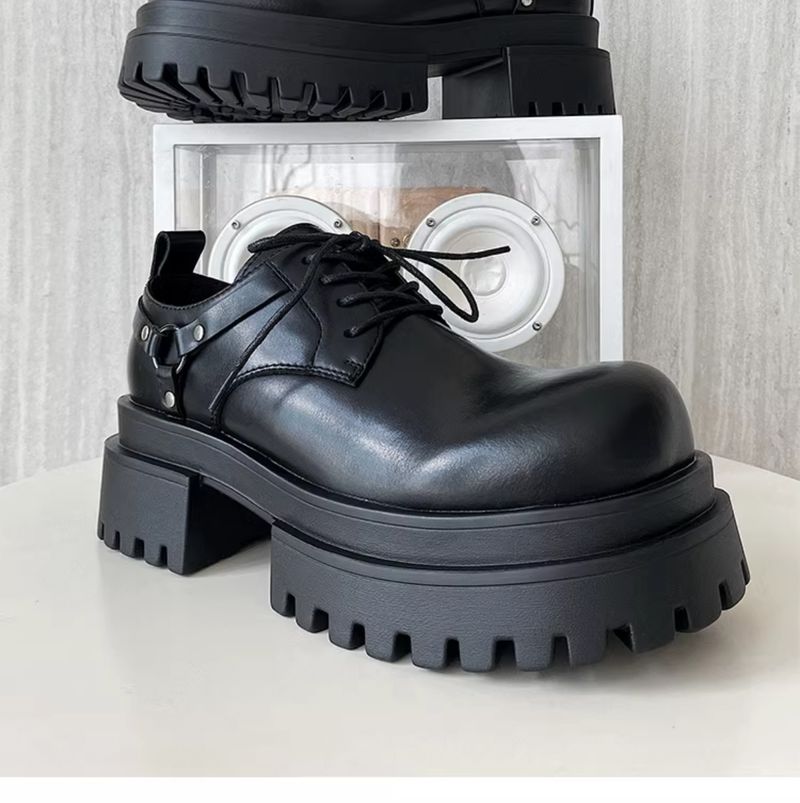 7cm Height Increasing Derby Genuine Big Toe Men's High-Grade Korean Style Versatile Handsome Retro Lightweight Leather_voghion.com