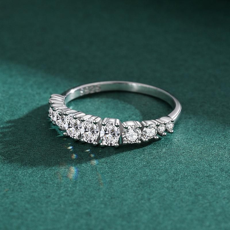 Tancise Anello in argento con zirconi classici Gioielli da donna Promessa di nozze Regalo per feste_voghion.com