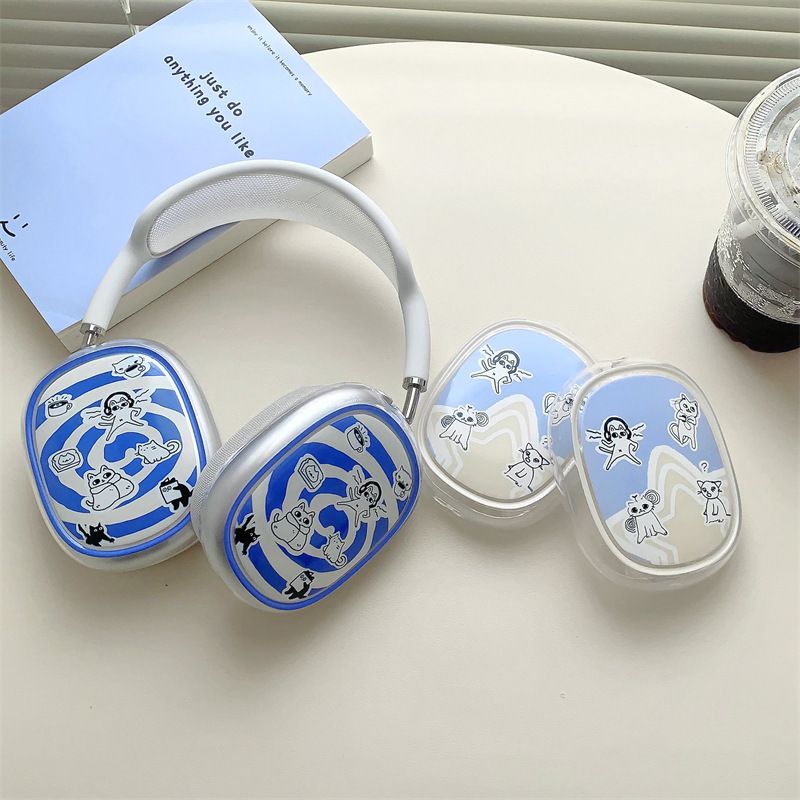 Teljes képernyős kisállat Airpods Max fejhallgató Bluetooth TPU fülhallgató tok_voghion.com