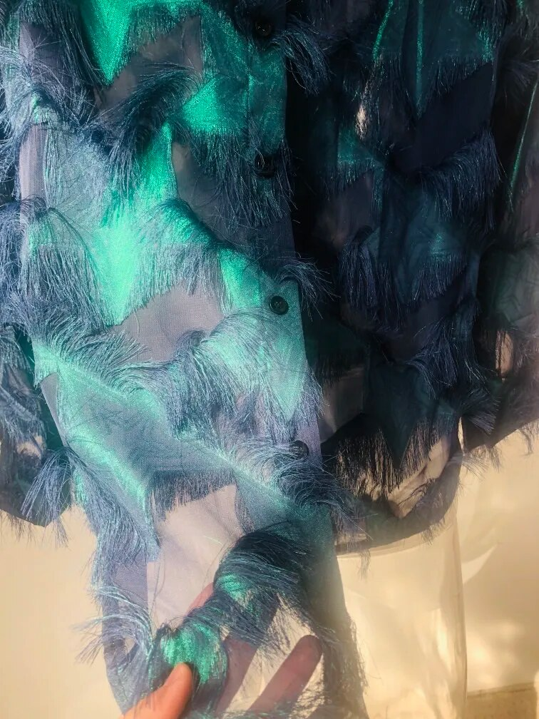 PFHQ Personality Tassel Niche Design Men's Casual Tops Long Sleeve 2024 New Thin Loose Original Shirts Free Shipping_voghion.com