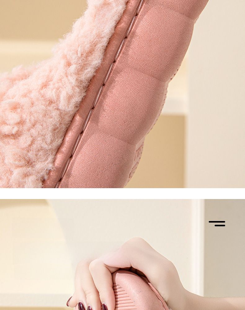 Online Promi Paar Herbst und Winter Baumwolle Hausschuhe Herren Indoor Home Warm Verdickt Confinement Outdoor Furry_voghion.com