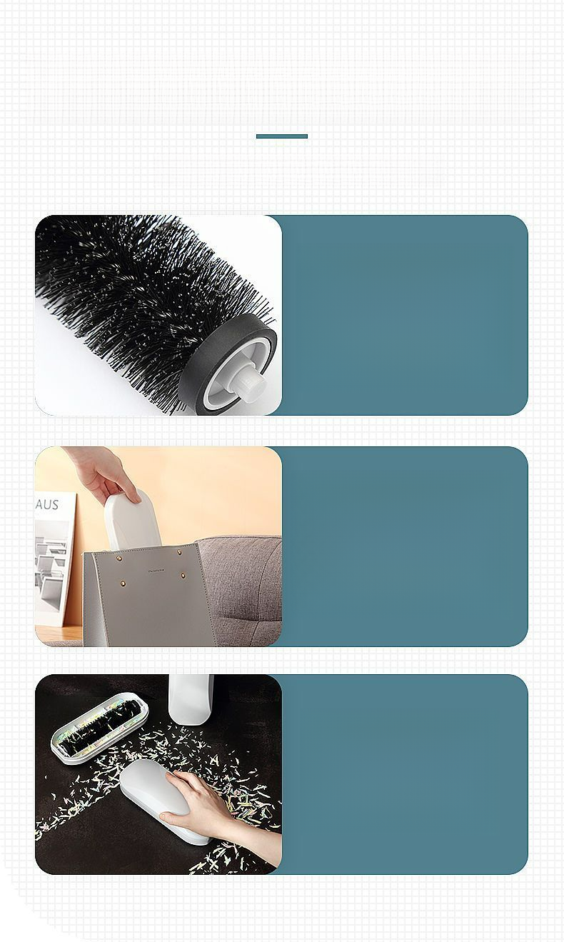 Dual-Direction Dust Roller-Type Bed Multi-Functional Cleaning Brush Manual Vacuum Cleaner Hand-Push Lint Remover_voghion.com