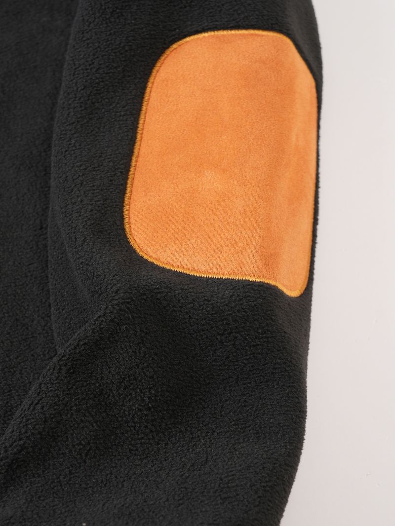 Abbigliamento da uomo Felpa color-block con colletto alto da uomo – Pullover slim fit con pannelli a contrasto per uno stile minimalista moderno_voghion.com