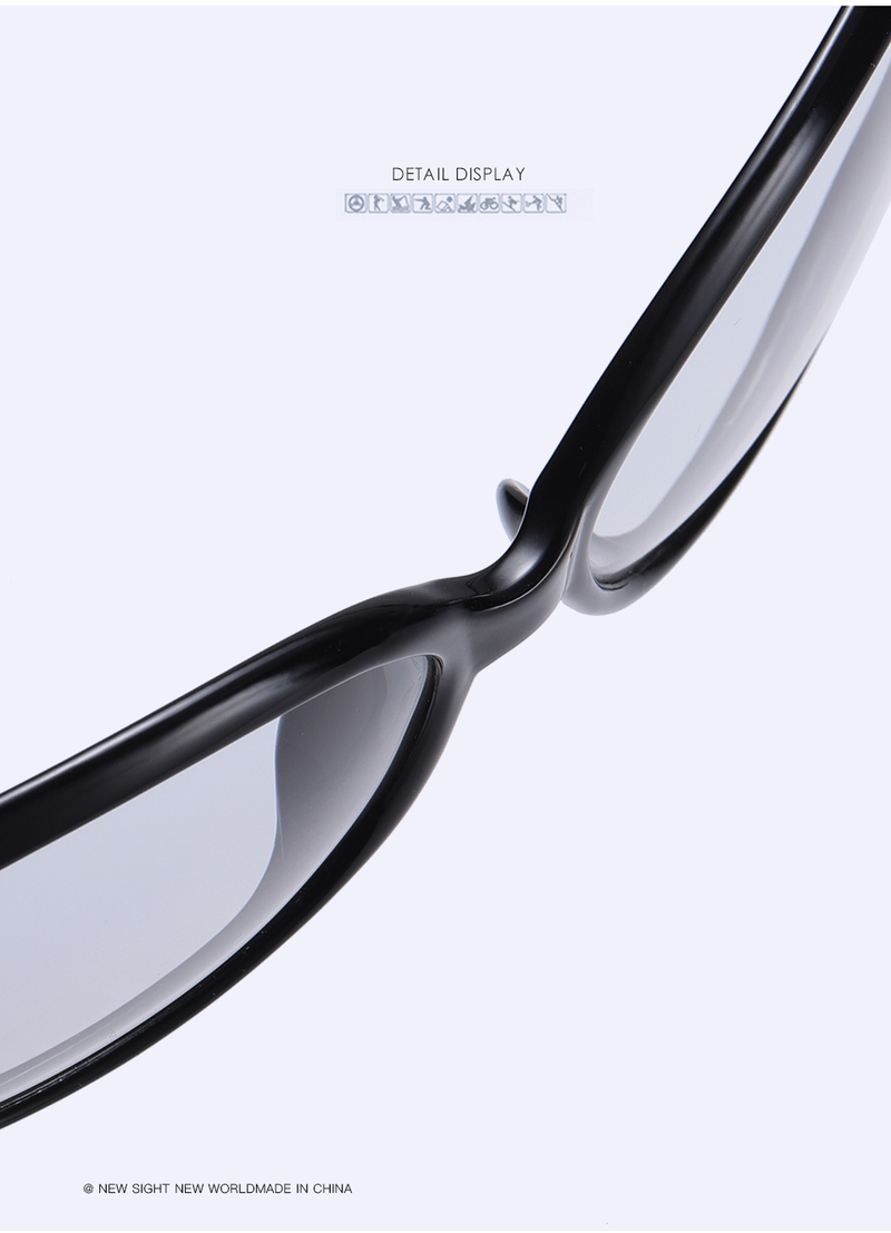 LIOUMO Occhiali da sole da donna polarizzati femminili Glae fotocromatici Shopping Eyewear Fahion Tea Frame UV400 zonnebril_voghion.com