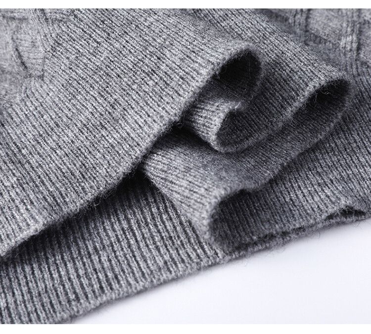 Retro-Pullover mit halbem Reißverschluss für Herren | Atmungsaktiver Strickpullover | Lässiges Winteroberteil mit entspannter Passform (Grau, Armeegrün, Beige, Blau) – S-XXXL_voghion.com