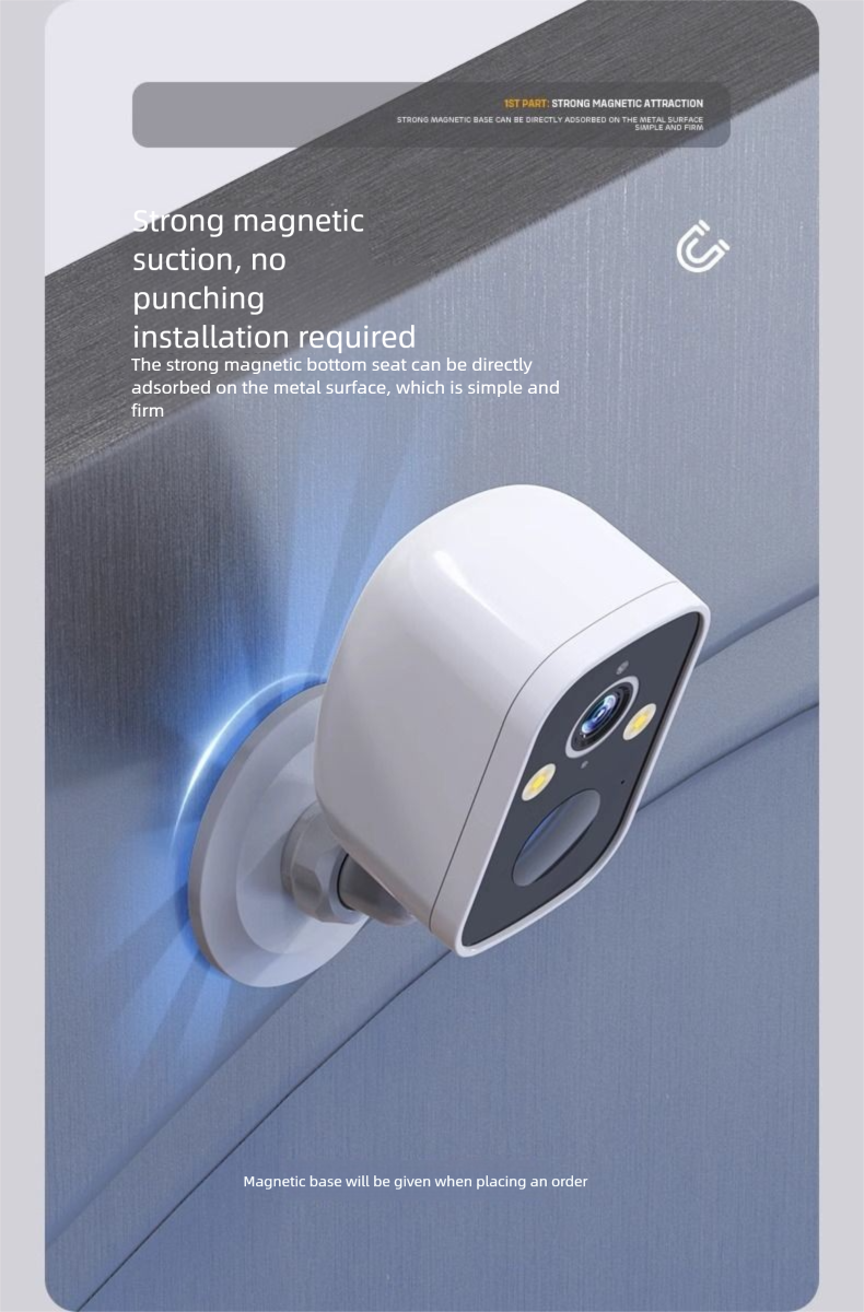 Doorway Surveillance Plug-Free Camera Home Use Mobile Remote Wireless Outdoor 4G Call Intercom Video Recording HD_voghion.com