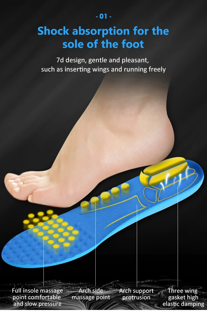 2024 Nieuwe Memory Foam Schoenen Zool Deodorant Ademend Kussen Running Voor Voeten Man Vrouwen Orthopedische Inlegzolen_voghion.com