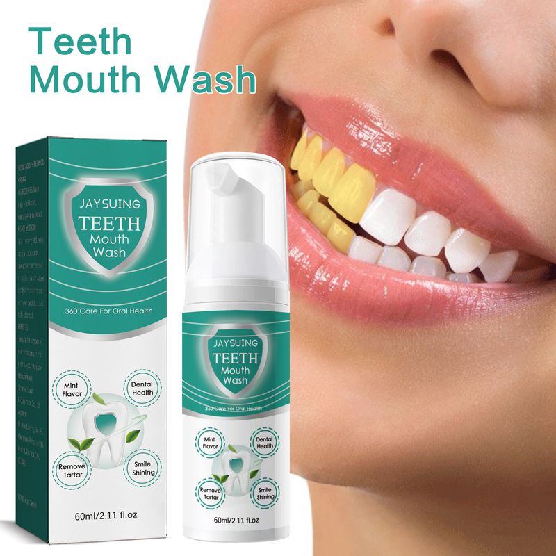 tooth Jayswing foam cleaning mousse deeply cleans teeth stains, protects gums and freshens breath_voghion.com