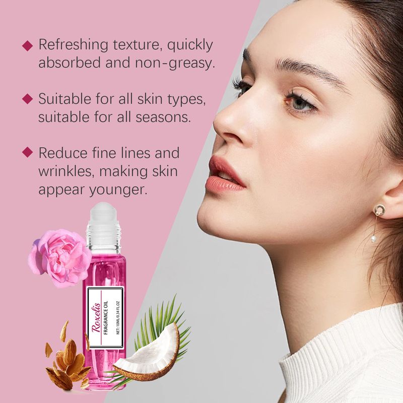 Profumo da donna a forma di palla, aroma di rosa, da polso e da collo, profumo di nicchia fresco e portatile_voghion.com