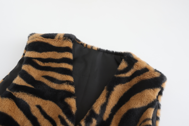 Débardeur court en fourrure imprimé léopard pour femme, haut d'automne et d'hiver_voghion.com
