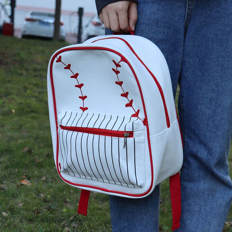 Backpack yellow baseball softball backpack European and American style outdoor children backpack cross-border primary school student schoolbag_voghion.com