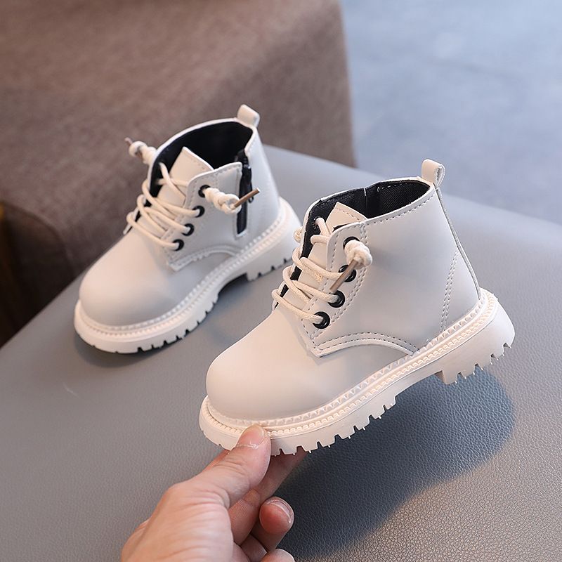 Autumn And Winter New Children's Martin Girls' Shoes, British Leather Short Boots, Boys' Boots_voghion.com