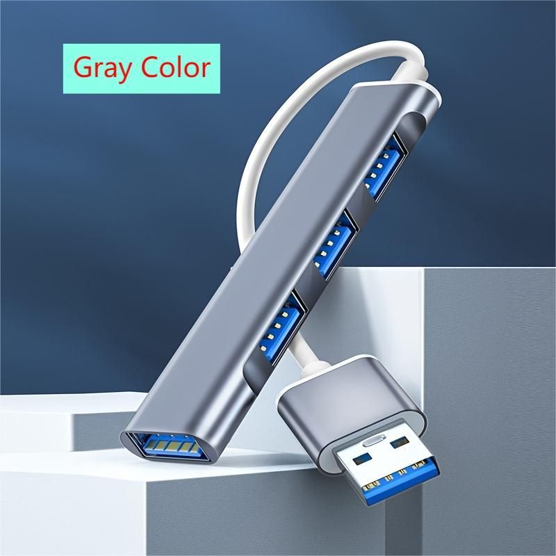 Powered USB Hub USB 3,0 High-speed Transmission 4-port Hub Splitter 1 Zu 4 USB 2,0 Hub Multi-port Für Notebook Desktop_voghion.com