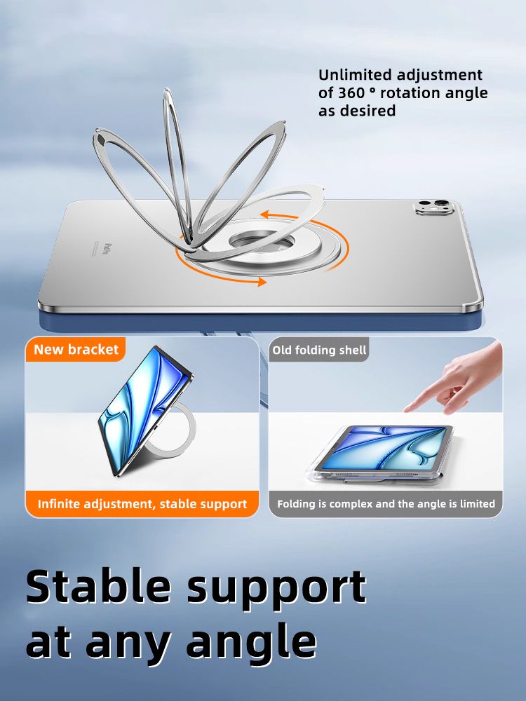 360° Rotating Magnetic Holder Mount For All Tablet Universal Metal Bracket Stand Durable 360 Rotation Tablet_voghion.com