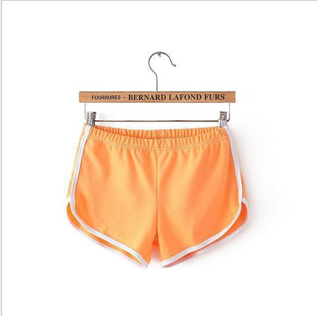 2024 Sports Shorts Women's Home Casual Solid Fashion Yoga Beachwear Candy Hot Pants_voghion.com