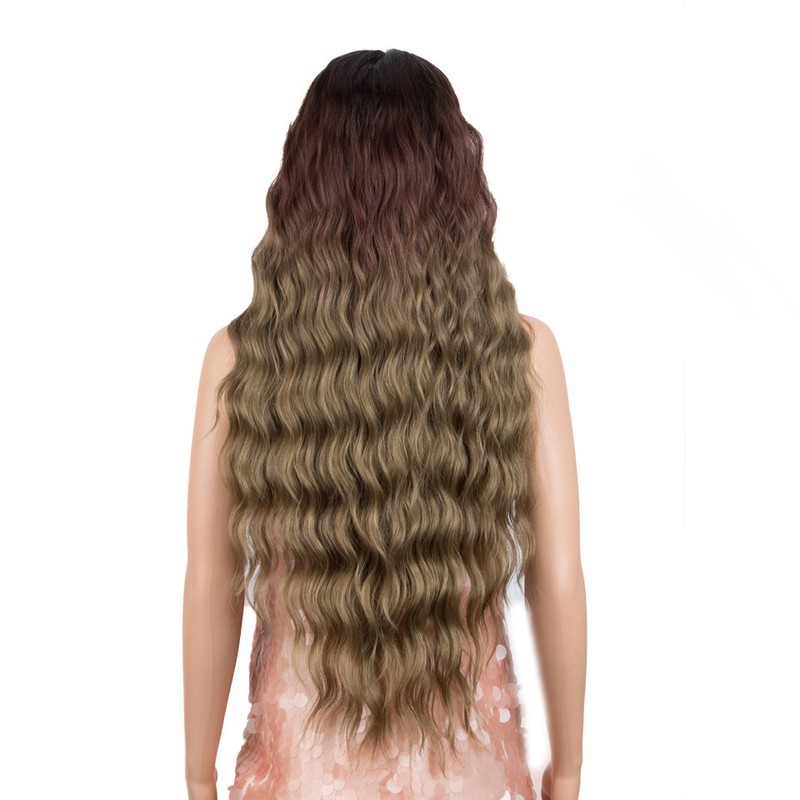 Vordere Spitzenperücke Rebecca-Perücke weibliches gewelltes langes lockiges Haar Chemiefaser-Kopfbedeckung explosive Perücke Kopfbedeckungsperücke_voghion.com