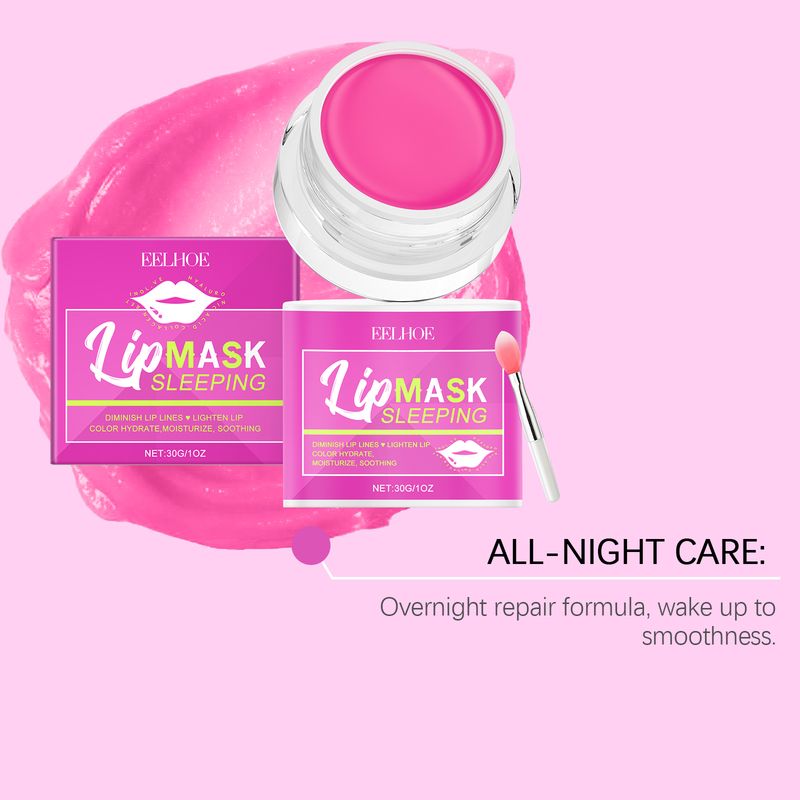 EELHOE Moisturizing Lip Mask, Cleansing Keratin Moisturizing Dry Lip Care Hydrating Moisturizing Lip Mask Lip Balm_voghion.com
