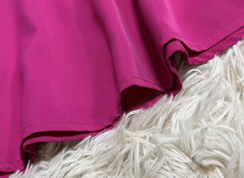Women's Clothing Temperament Commuting Solid Color Leisure Loose Style Dress Clearance_voghion.com