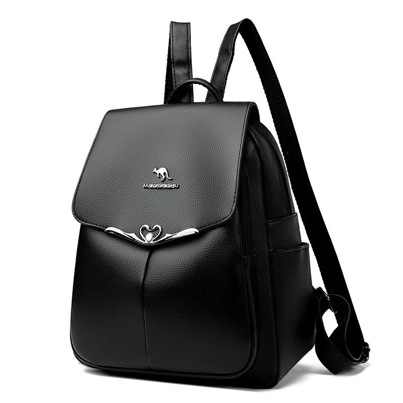 Zaino in morbida pelle di canguro alla moda per donna 2025, nuovo stile coreano, semplice, versatile, grande capacità, borsa da viaggio_voghion.com