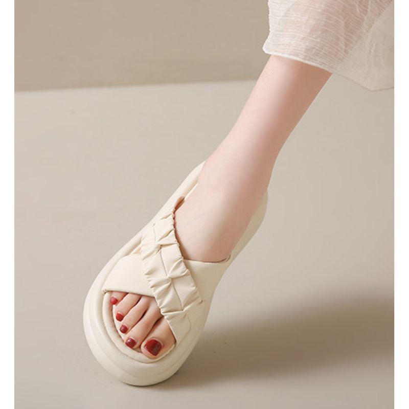 Γυναικεία σανδάλια με χοντρή σόλα και ανυψωτικά, καλοκαίρι 2024, μοντέρνα σανδάλια Fairy Wind, με πλατφόρμες δύο τεμαχίων, μικρές_voghion.com