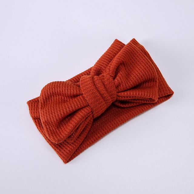 Fascia per capelli per neonati Accessori per capelli per bambini Copricapo Fiocco per bambini Turbante con fiocco per neonati Fascia elastica per capelli_voghion.com