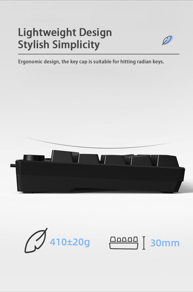 Tastiera da gioco RGB cablata AULA F3061 a membrana con 61 tasti_voghion.com