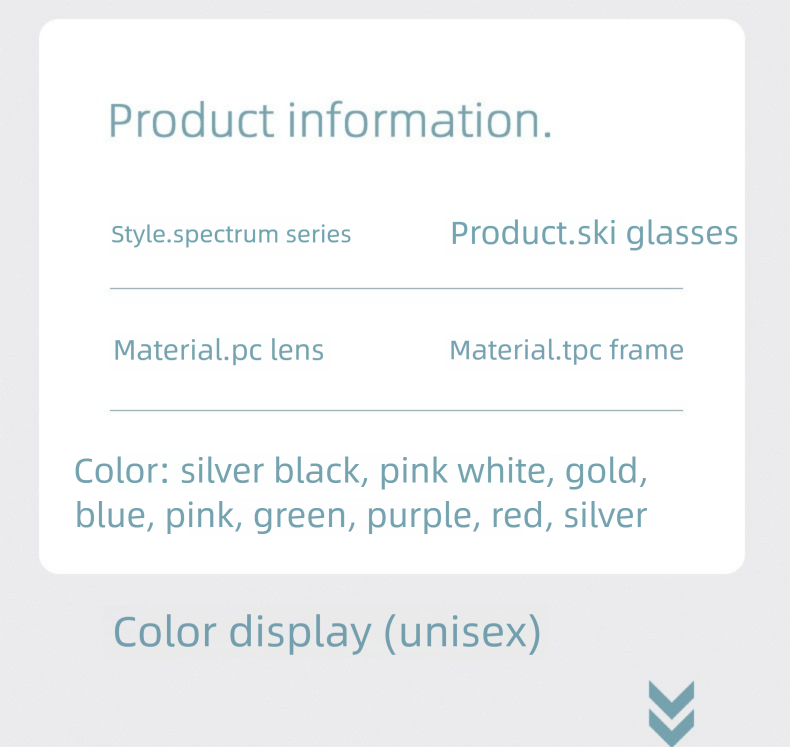 TERROR Spectrum Magnetic Ski Men Professional Lenticular Goggles For Women Anti-Fog Snowboard And Skiing Prescription_voghion.com