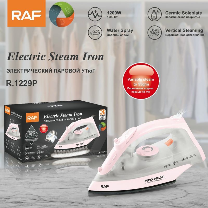 1200W Handheld Steam Iron - Household Portable Electric Iron Compact Non-Stick Soleplate EU Plug_voghion.com
