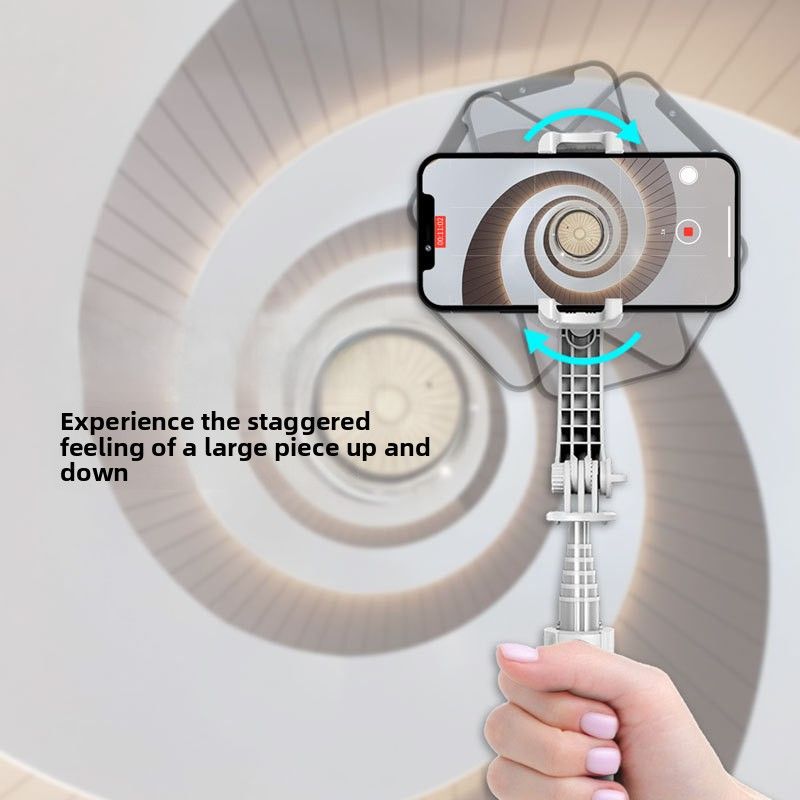 Mini Mobile Phone Stable Selfie Stick, Bluetooth Remote Control Handheld Gimbal Shooting Anti-shake Integrated Bracket_voghion.com