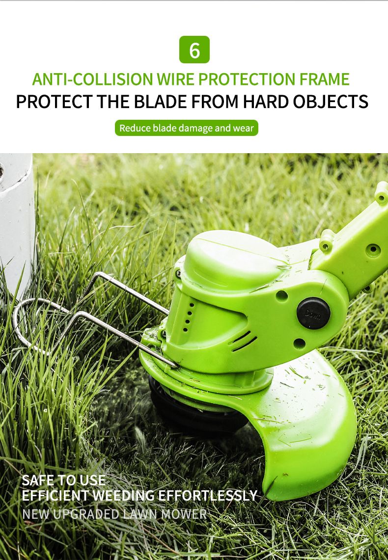 Tagliaerba a batteria al litio da 12 V, tosaerba leggero multiuso per la manutenzione di giardini e cortili, decespugliatore elettrico_voghion.com