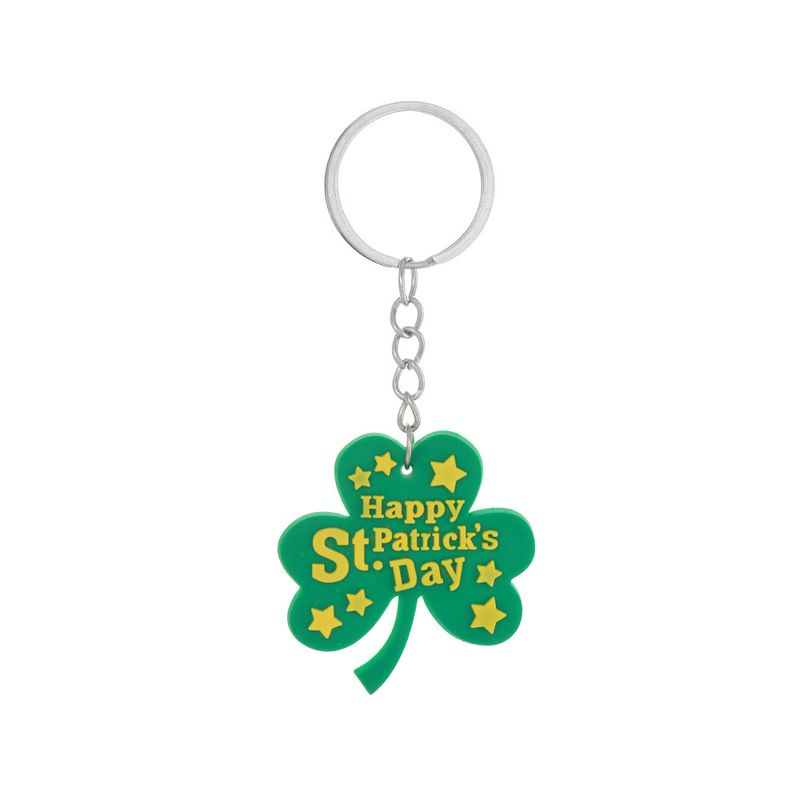 new Irish Festival keychain St. Patrick's Day shamrock keychain car ornaments_voghion.com