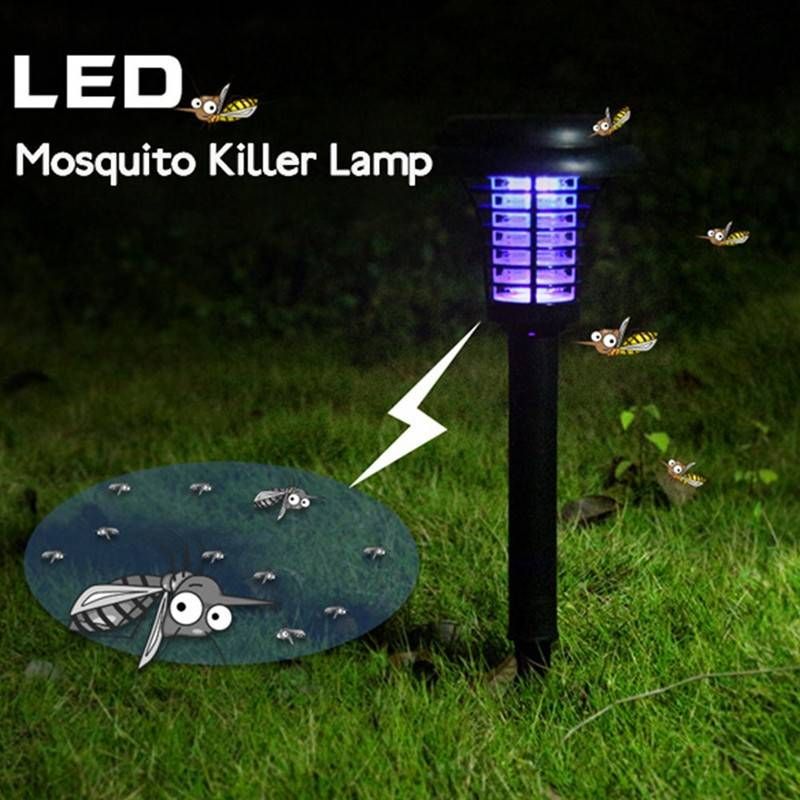 Lampada solare a LED antizanzare per esterni_voghion.com