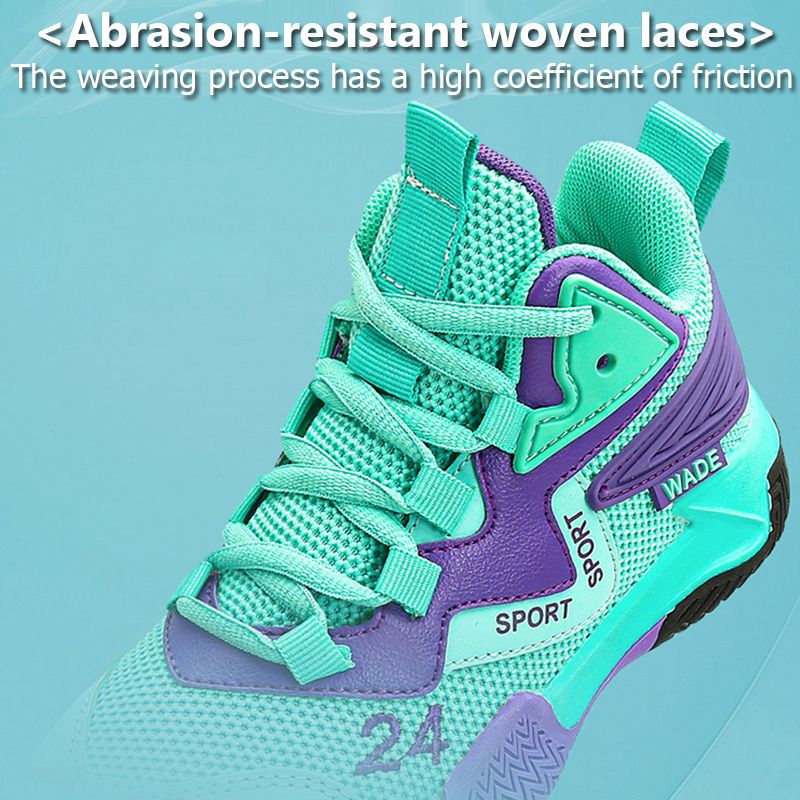 Outdoor Kids Snes 5-16Years Boys Basketball Shoes 2024 Fashion Children's Soft Sole Breathable Running & Walking_voghion.com