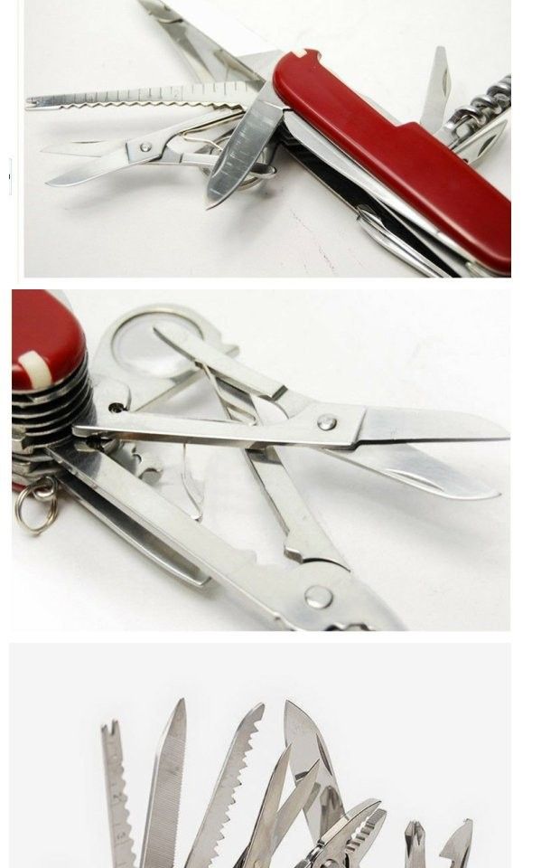 Outdoor Camping Opvouwbare Combinatietool Wilderness Survival Zelfverdediging Draagbaar Fruit Multifunctioneel Mes_voghion.com