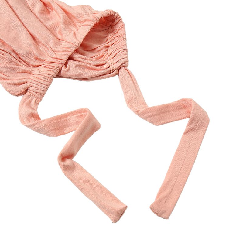 Pañuelo para la cabeza ajustable con banda elástica de color sólido MSL10_voghion.com
