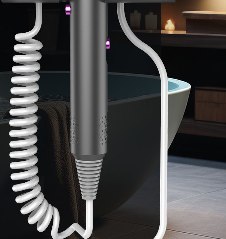 Asciugacapelli da parete per hotel e bagni - Asciugacapelli ad alta velocità da 1200 W con aria fredda/calda, protezione dal surriscaldamento_voghion.com