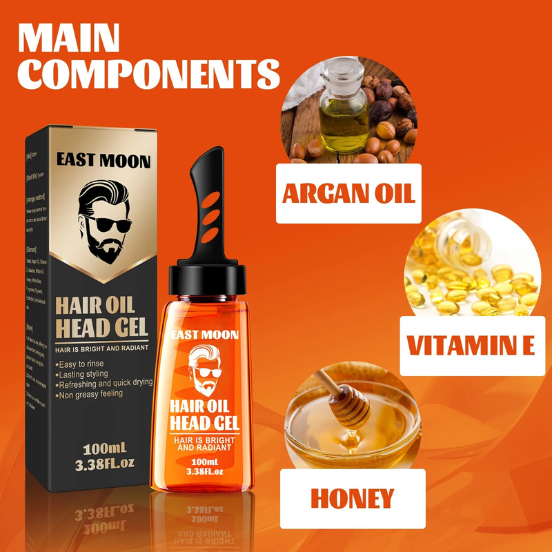 2 24ss in 1 Wachsgel mit Grove Men Langlebiges Öl Haarstylingcreme Flüssiger flauschiger Kamm 100ml 00ml_voghion.com