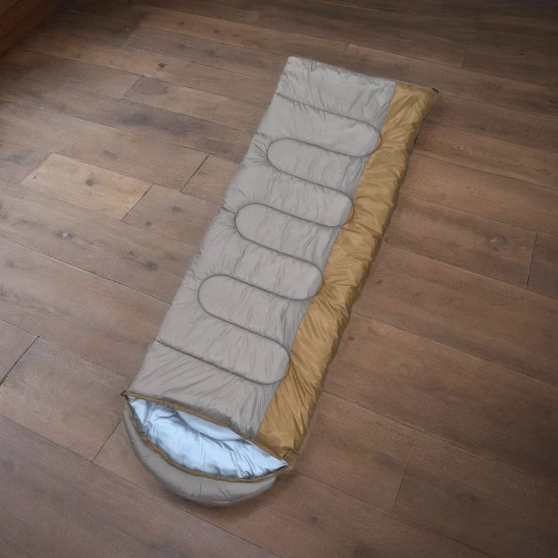 Saco de dormir grueso para adultos, para acampar al aire libre, cálido, para viajes, portátil, para una sola persona, aislante de la suciedad, para interiores y invierno_voghion.com