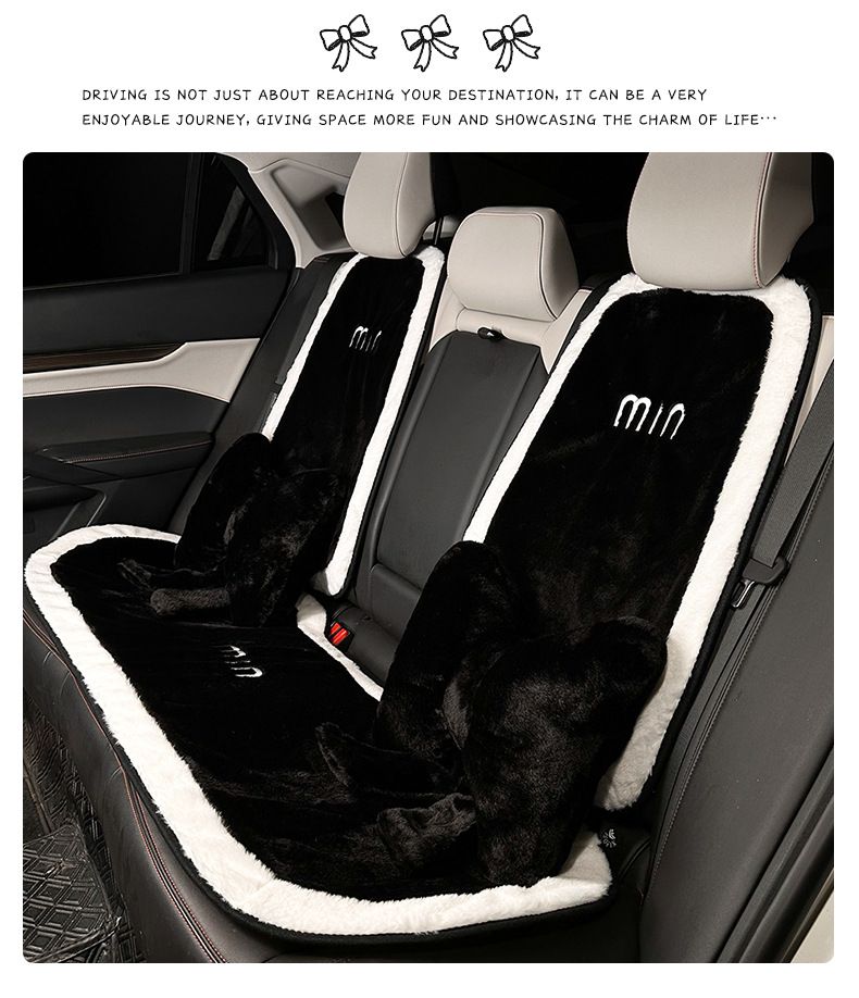 Car seat cushion winter thickened anti-freeze car seat cover simple car interior seat cushion_voghion.com