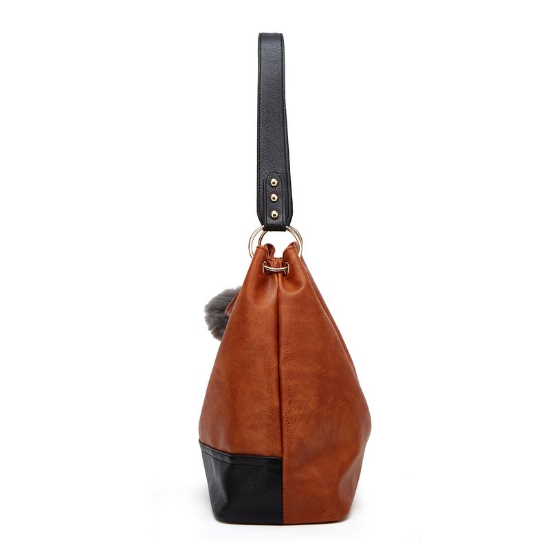 Women's Bags Bags Summer New Simple Splicing Zipper Large Capacity Shoulder Tote Bag Direct Sales_voghion.com