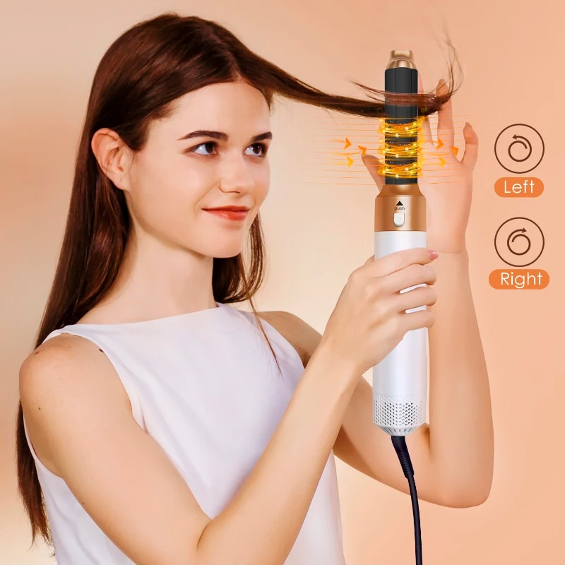 neu 2026 5-in-1-Heißkamm-Set, professionelles Lockenstab-Styling-Tool für Airwrap-Haartrockner, Haushalt 2025_voghion.com