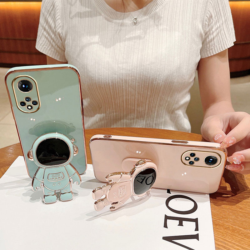Luxury Astronaut Kickstand Case For Huawei Honor 60 50 80 70 Pro SE X8 X7 X9 X7A X8A Magic 5 4 Pro Shockproof Soft Cover Funda_voghion.com