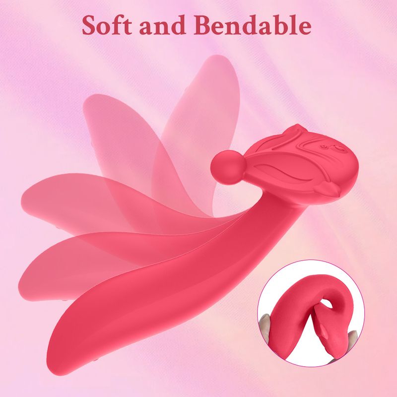 7 Frequenzen wiederaufladbarer Fuchsförmiger Vibrator Dildo Dual Klitoris Stimulation Sexspielzeug für Frauen Masturbation Zauberstab Massagegerät_voghion.com