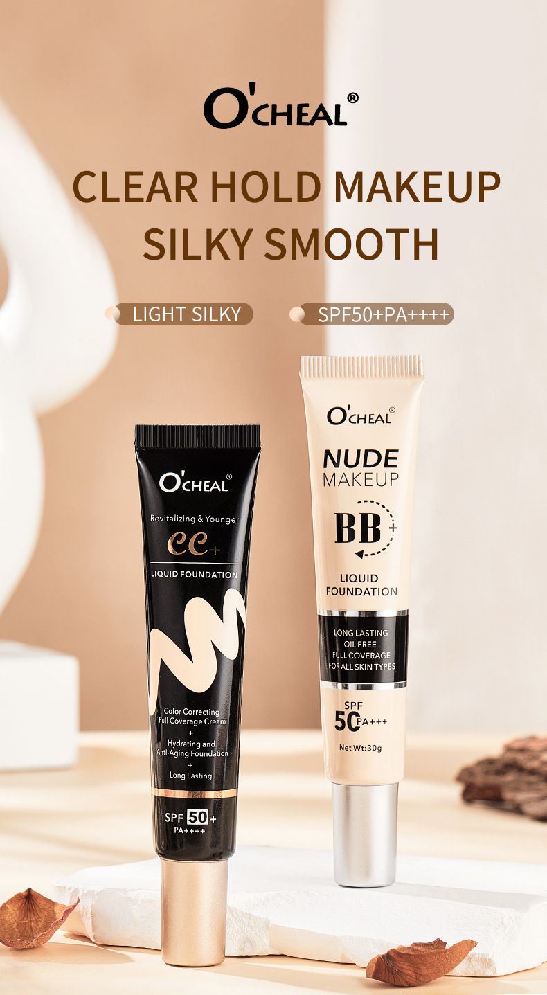 OCHEALbb Cream Plain Isolation Cream Aufhellender Hautton Flüssige Foundation Concealer Langanhaltend und nicht leicht zu entfernen Make-up-Grundierung 3 Jahre lang_voghion.com