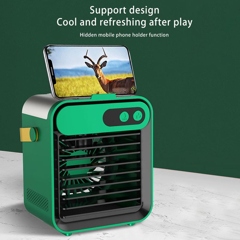 Mini Air Cooler Air Conditioner Thuis Buiten Kleine Luchtkoeler Draagbare Mobiele Telefoonhouder Spray USB Elektrische Koeler Ventilator_voghion.com