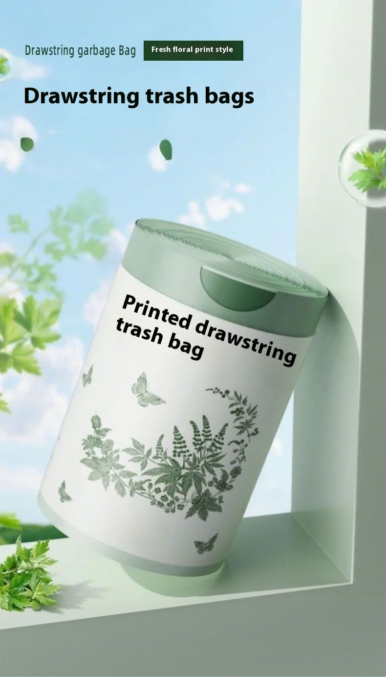 Brabantia Printed Drawstring Bin Bags - Extra Thick 30L Kitchen & Bathroom Trash Liners
_voghion.com